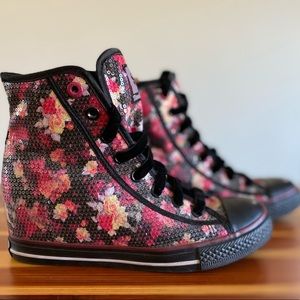 Sketchers Daddy’s Money High Top Wedge Sneakers